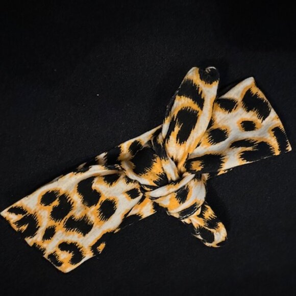 Leopard Print Knot Headband - Picture 1 of 1